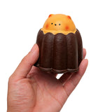 Caramel Bear Cub Chocolate Cake Slowrising Squeeze Toy