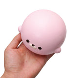Blossom Pink Chubby Seal Slowrising Squishy Toy