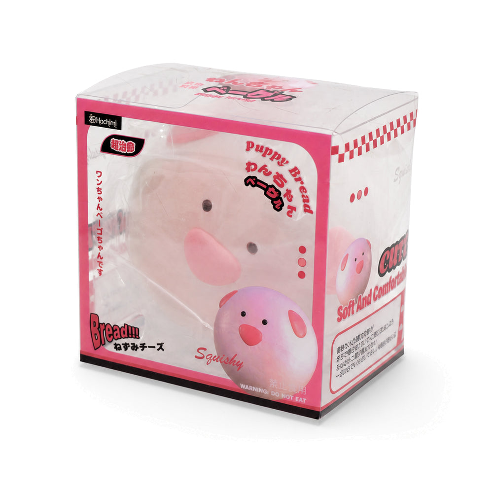 Chubby Pink Puppy Loaf Slowrising Squeeze Toy