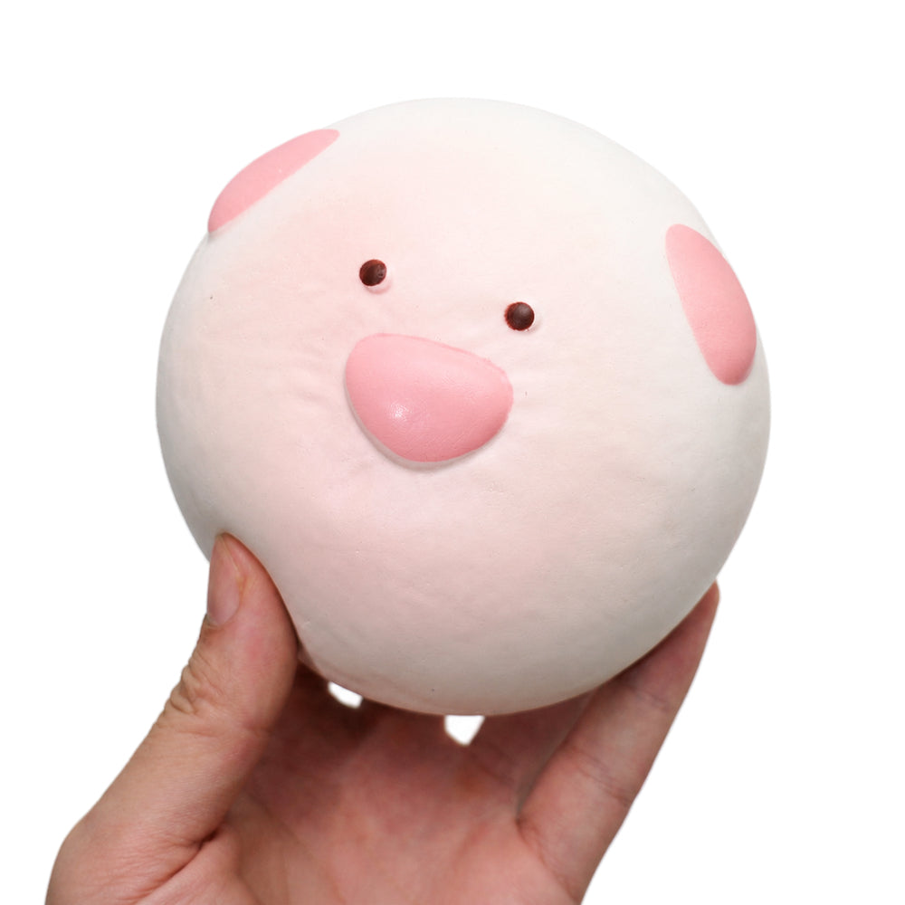 Chubby Pink Puppy Loaf Slowrising Squeeze Toy