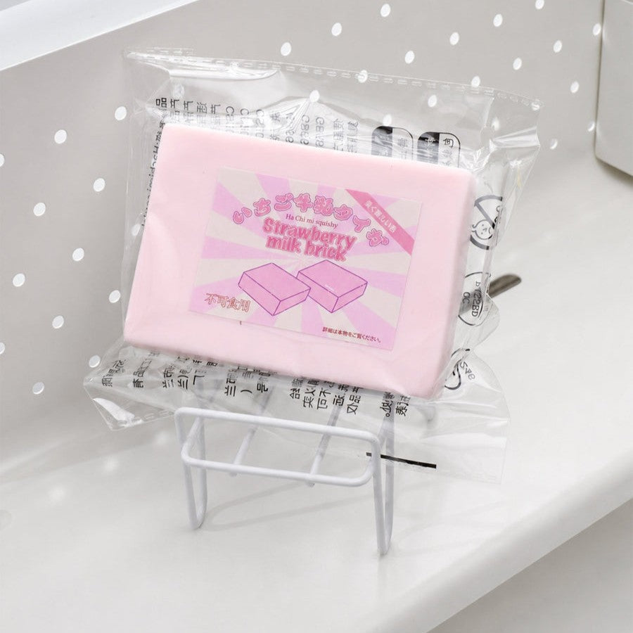 Dreamy Strawberry Milk Slowrising Squishy Brick